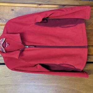 Red fleece jacket